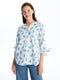 Wacky Collar Floral Women's Shirt